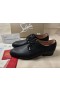 Christian Louboutin Chambeliss Derbies De Cuero De Becerro Negro Zapatos De Christian Louboutin