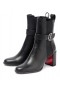 Christian Louboutin Chelsea Botín De Cuero Botas Negro Zapatos De Christian Louboutin