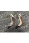 Christian Louboutin Debout Bombas de 100mm Cuero de Patente y de PVC, Negro, Blanco