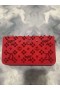 Christian Louboutin Loubinthesky Panettone Cartera De Piel De Becerro Rojo Christian Louboutin Carteras