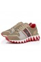 Christian Louboutin Nastroshark Zapatillas De Deporte De Cuero De Becerro Y De Algodón Saharienne Zapatos De Christian Louboutin