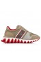 Christian Louboutin Nastroshark Zapatillas De Deporte De Cuero De Becerro Y De Algodón Saharienne Zapatos De Christian Louboutin