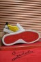 Christian Louboutin Marinero Barco Orlato Picos De Deslizarse Sobre Zapatillas De Deporte, Blanco, Amarillo