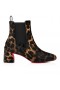 Christian Louboutin Turelastic 55 Mm Bajo Las Botas De Cuero De Becerro Pony Kitty Leopard Zapatos De Christian Louboutin