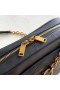 Saint Laurent Le Maillon Pequeña Bolsa De La Cadena De Negro De Piel De Cordero Saint Laurent Bolsas