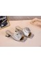 Jimmy Choo 45mm Diapositivas de Cuero de Becerro Bolsa de Cremallera de Plata