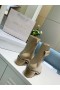Jimmy Choo Arranque de Tobillo 45mm Bolsillo Decoración Med Talón de color Beige