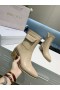 Jimmy Choo Arranque de Tobillo 45mm Bolsillo Decoración Med Talón de color Beige
