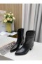 Jimmy Choo Tobillo de Arranque de 50mm en Relieve de Cuero Negro