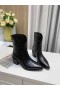 Jimmy Choo Tobillo de Arranque de 50mm en Relieve de Cuero Negro