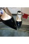 Jimmy Choo Bing 100 Mulas De Cuero De Patente De Cristal De La Correa Negro
