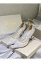 Jimmy Choo Amor 85 Brillo De La Tela De Las Bombas De Superposición De Tul De Plata