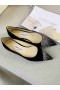 Jimmy Choo Amor Plana De Ante Negro