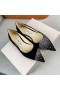 Jimmy Choo Amor Plana De Ante Negro