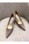 Jimmy Choo Amor de Gamuza Bombas JC Emblema de Brown
