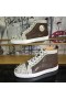 Christian Louboutin Lou Pik Pik Oralto Tacon Alto-top Sneakers Brillo de Cuero Multi