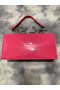 Christian Louboutin Loubi54 De Embrague De Cuero De Patente De Rosas De Color Rosa