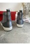 Christian Louboutin Louis Strass de Alta-Top Zapatillas de deporte de Cuero y Strass Gris