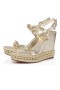 Christian Louboutin Pyraclou 110 Mm Alpargatas De Cuero Nappa Platine