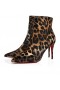 Christian Louboutin Para Kate Botín 85 Mm Bajo Las Botas De Piel De Becerro Marrón Zapatos De Christian Louboutin