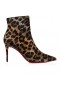 Christian Louboutin Para Kate Botín 85 Mm Bajo Las Botas De Piel De Becerro Marrón Zapatos De Christian Louboutin