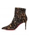 Christian Louboutin Para Kate Botín 85 Mm Bajo Las Botas De Piel De Becerro Marrón Zapatos De Christian Louboutin