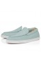 Christian Louboutin Varsiboat Barco Zapatos De Cuero De Becerro Iceberg Zapatos De Christian Louboutin