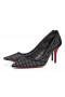 Christian Louboutin Apostropha Malla De Strass De 80 Mm De Bombas De Strass De Malla Y Cuero Nappa Negro