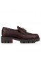 Christian Louboutin CL Moc Lug Mocasines de Cuero de Becerro Merlot Zapatos de Christian Louboutin