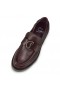Christian Louboutin CL Moc Lug Mocasines de Cuero de Becerro Merlot Zapatos de Christian Louboutin