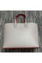 Christian Louboutin Cabata De Este A Oeste, La Bolsa De Asas De Piel De Becerro Gris Christian Louboutin