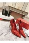 Christian Louboutin Lipstrass de Cristal Adornada con Bombas de 100 MM de Patentes Rojo Zapatos de Christian Louboutin