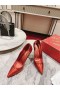 Christian Louboutin Lipstrass de Cristal Adornada con Bombas de 100 MM de Patentes Rojo Zapatos de Christian Louboutin