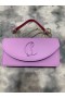 Christian Louboutin Loubi54 De Embrague De Cuero De Napa De Color Lila Christian Louboutin Bolsas
