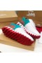 Christian Louboutin Loubishark Mujeres Zapatillas de Gamuza y piel de Becerro Blanco Azul