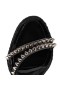 Christian Louboutin Malfadina Zeppa Sandalias de 120mm Cuero de Becerro Negro