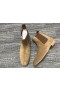 Christian Louboutin Hombres Chelsea Botas De Gamuza Marrón Zapatos De Christian Louboutin