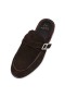 Christian Louboutin Muloman Mula De Cuero De Becerro Marrón Oscuro Zapatos De Christian Louboutin