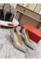Christian Louboutin Pigalili Popurrí De Strass Bombas De Glitter Plata