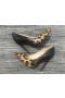 Christian Louboutin Pigalle Locuras Bombas de 100 mm de Patentes de Degradar el Leopardo Negro