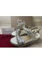 Christian Louboutin Rondaclou Adornado de 60mm de Cuña Sandalias de Plata de Hardware Blanco CL Zapatillas