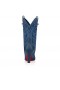 Christian Louboutin Santiabooty 85 Mm Bajo Las Botas De Cuero De Napa Y Denim