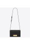 Saint Laurent Medio De Domino Bolso Negro De Piel De Becerro Saint Laurent Bolsas