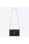Saint Laurent WOC Monograma de la Cadena de Billetera de Cuero Negro de Saint Laurent Bolsas
