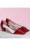 Roger Vivier Belle Vivier Bombas Roja de Patentes de PVC