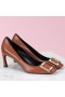 Roger Vivier Belle Vivier Trompette 70mm Bombas de Becerro Marrón