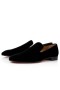 Christian Louboutin diente de león NEGRO de Terciopelo