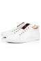 Christian Louboutin Baja-top F. A. V Fique Un Vontade de Becerro Blanco de la Zapatilla de deporte