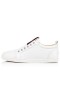 Christian Louboutin Baja-top F. A. V Fique Un Vontade de Becerro Blanco de la Zapatilla de deporte