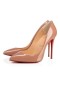 Christian Louboutin Bombas Locuras de Strass 100mm Nude de charol